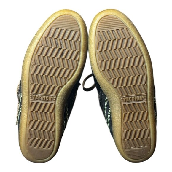 Vintage Tecnica Goat Fur Embroidered Floral Boots Black /  Brown Women's Size 38 - Picture 8 of 9